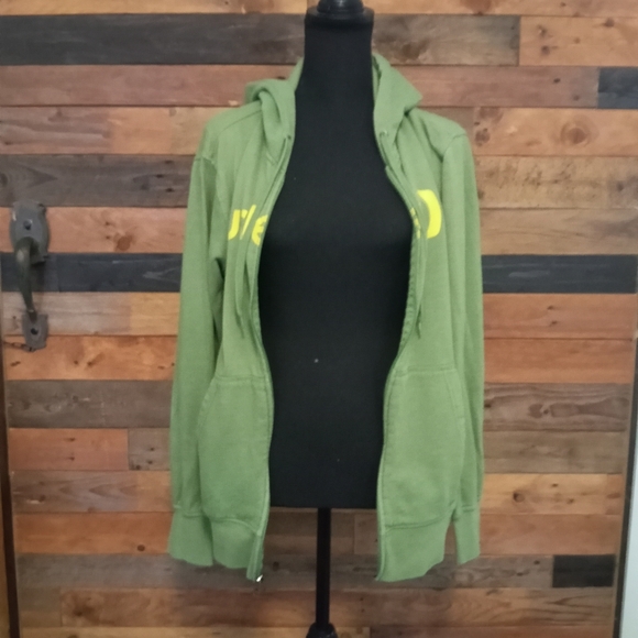 EUC Hurley Green Zip Up Hoodie - Small - Picture 5 of 6